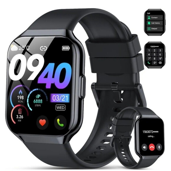 Smart Watch for Men Women (Answer/Make Call), 1.96" HD Smartwatch Fitness...